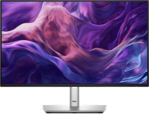 DELL 24" USB-C Hub FHD IPS Monitor, 100Hz Refresh Rate & 5ms Response Time, 99% sRGB Color Gamut Delivery, Ficker Free, 1.67 Million Colors, Up to 90W via USB-C, Black - White