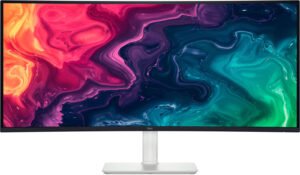 Dell 34 Plus USB-C S3425DW Monitor, 34" VA Display, UWQHD Resolution, 120Hz Refresh Rate, 1ms (GtG Extreme Mode) Response Time, Eye Comfort Technology, Anti-Glare, Black