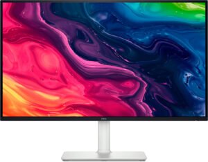 Dell Plus Monitor, 27" IPS Display, 4K UHD Resolution, 120Hz Refresh Rate, 4ms (GTG) Response Time, AMD FreeSync Premium, Height-Adjustable Stand, Eye Comfort Technology, Ash White