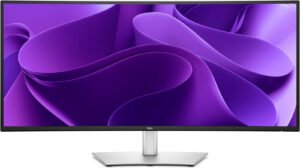 Dell Pro 34 Plus P3425WE USB-C Hub Monitor, 34" IPS Display, UWQHD Resolution, 100Hz Refresh Rate, 5ms (Fast GtG) Response Time, 3800R Curvature, Black