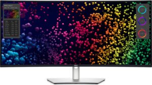 Dell U4025QW UltraSharp 40 Curved Thunderbolt Hub Monitor, 39.7" 5K WUHD IPS Display, 120Hz Refresh Rate, 5ms (Fast) Response Time, 2500R Curvature, 1.07B Color Support, White