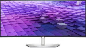 Dell UltraSharp 38" IPS Curved USB-C Hub Monitor, WQHD+ 3840x1600 @ 60 Hz, 5 ms Response, 300 nits Brightness, 9W Speaker, DCI-P3, 98% P3 with 1.07 Bn Colors, USB-C, HDMI, DP, 2.5GbE RJ45