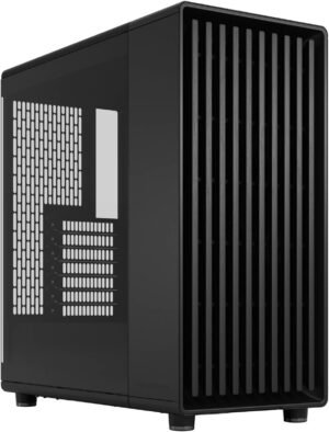 Fractal Design North Momentum Edition ATX Gaming Case, 3x 120mm Momentum Fans Included, Up to 360mm Radiator, 7 Expansion Slots, Tempered Glass Panel, Cable Management, Black