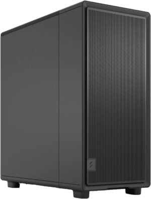 Fractal Epoch Mid-Tower Computer Case, 3x 120 mm Momentum Fans, Up to 360mm Radiator & 6x Fan Support, Steel Side Panels, Cable Routing, Solid Black