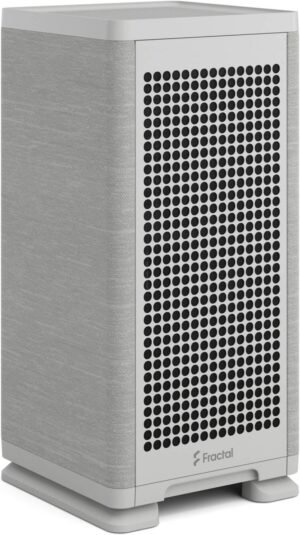 Fractal Mood Mini-ITX SFF Computer Case, 1x 180mm Fan Included, Up to 280mm Radiator & 2x 120mm/140mm Fan Support, Rear Magnetic Filter Mesh, Light Gray