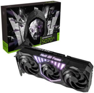 GALAX GeForce RTX 5070 Ti HOF Gaming Black Edition Graphics Card, 16GB GDDR7 256-Bit Memory, 2610MHz Boost Clock, 28 Gbps Memory Speed, 8960 CUDA Cores, PCI-E 5.0, Black