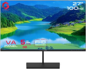 GAMEON Basic Series Gaming Monitor, 27" VA Display, FHD Resolution, 100Hz Refresh Rate, 5ms Response Time, 16.7m Color Display, Anti-Glare with Low Reflection, Black