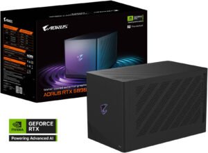 GIGABYTE AORUS RTX 5090 AI Box Graphics, 32GB GDDR7 512-Bit Memory, 2407 MHz Graphics Clock, 21760 CUDA Cores, 28 Gbps Memory Speed, PCI Express 5.0