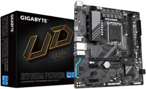 GIGABYTE B760M Power LGA 1700 Micro ATX Motherboard, Intel B760 Chipset, 2x DDR5 DIMM Slots, Up to 128G