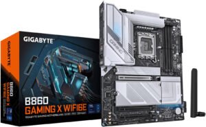 GIGABYTE B860 Gaming X WIFI6E LGA 1851 ATX Motherboard, 4x DIMM DDR5 Slots, Up to 256GB Max Memory, 1x PCIe 5.0 x16, 3x M.2 Slots, Wi-Fi 6E & BT 5.3 Connectivity