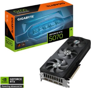 GIGABYTE GeForce RTX 5070 EAGLE OC SFF Graphics Card, 12GB GDDR7 192-Bit Memory, 2587 MHz Core Clock, 28 Gbps Memory Clock, 6144 CUDA Cores, PCI Express 5.0