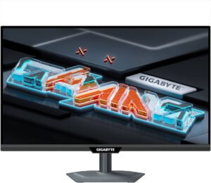 GIGABYTE M27QS Gaming Monitor, 27" SS IPS Display, QHD Resolution, 180Hz Refresh Rate, 1ms (GTG) Response Time, AMD FreeSync, NVIDIA G-Sync Compatible, Low Blue Light, Black