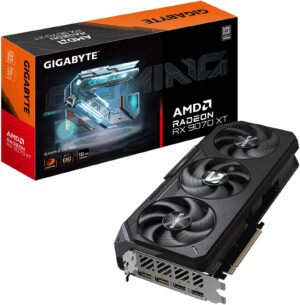 GIGABYTE Radeon RX 9070 XT GAMING OC Graphics Card, 16GB GDDR6 256-Bit Memory, 3060 MHz Boost Clock, 20 Gbps Memory Clock, 4096 Stream Processors, PCI-Express 5.0