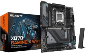 GIGABYTE X870 Gaming X WIFI7 Motherboard, AMD X870 Chipset, AMD Socket AM5, Dual Channel DDR5, WIFI EZ-Plug, Friendly UI, Ultra-Fast Storage, EZ-Latch Click