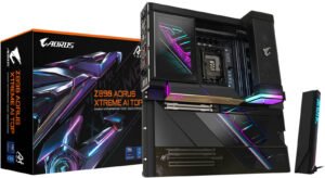 GIGABYTE Z890 Aorus XTREME AI TOP LGA 1851 E-ATX Motherboard, Intel Z890 Chipset, 4x DDR5 DIMM Slots, Up to 256GB Max Memory, 2x PCIe 5.0 x16, 4x M.2 Slots