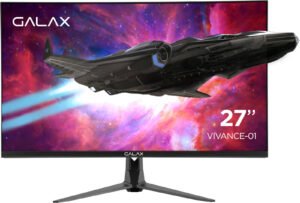 Galax Vivance-01 27'' QHD LED Gaming Monitor, 2560 X1440 Resolution,165Hz Refresh Rate, 1ms MPRT Response Time, 16 9 Aspect Ratio, G-Sync Compatible, HDR, IPS, Displayport, HDMI