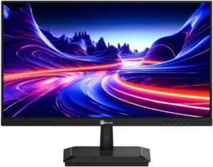 GamerTek Striker V2 Gaming Monitor, 27" Fast IPS Display, QHD Resolution, 200Hz Refresh Rate, 1ms (MPRT) Response Time, FreeSync & Adaptive Sync, 1.07B Color Support, Black