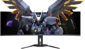 Gigabyte Aorus CO49DQ Gaming Monitor, 49" DQHD OLED Display, 144Hz Refresh Rate, 0.03ms (GtG) Response Time, OSD Sidekick, Black Equalizer, KVM, 6 Axis Color Control, Black