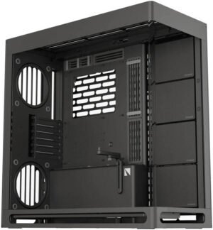 HAVN HS 420 E-ATX Mid Tower Base Edition Computer Case, Up To 420mm Radiators, 11x Fan Support, SGCC Sheet Metal, Tempered Glass, ABS, Zinc Alloy, NdFeB Magnets, Black