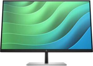 HP E27 G5 Monitor, 27" IPS Display, FHD Resolution, 75Hz Refresh Rate, 5ms (GtG) Response Time, 3-Sided Borderless Bezel, 16.7m Color Display, Black