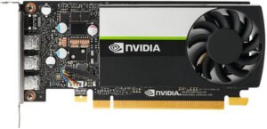 HP NVIDIA T400 4 GB 3mDP Low Profile Graphics Card, 4GB GDDR6 64 bit Memory, 80 GB/s Memory Bandwidth, 384 CUDA Cores, PCI E 3.0 x16, Blower Fan Cooler