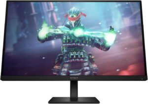 HP OMEN 27k Gaming Monitor, 27" IPS Display, 4K UHD Resolution, 144Hz Refresh Rate, 1ms (GtG with Overdrive) Response Time, NVIDIA G-Sync Compatible, Built-In KVM Switch