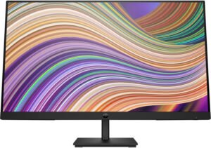 HP P27 G5 Monitor, 27" FHD IPS Display, 75Hz Refresh Rate, 5ms (GtG with Overdrive) Response Time, On-Screen Controls, 3-Sided Borderless, Adjustable Height & Tilt, Black