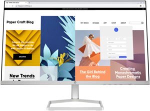 HP Series 5 524SF Monitor, 23.8" FHD IPS Display, 100Hz Refresh Rate, 5ms (GtG with Overdrive) Response Time, Tilt Adjustable, 16.7m Color Support, Silver