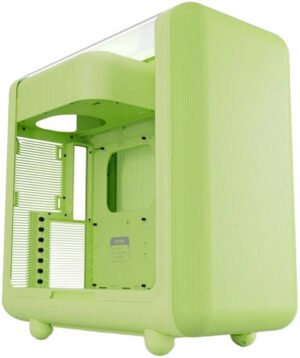 HYTE X50 Modern Performance ATX Mid-Tower PC Gaming Case, Full-Coverage Micro-Mesh, Up to 10 Fans x 120mm, 1x 3.5" HDD and 2x 2.5" SSD, Matcha Milk