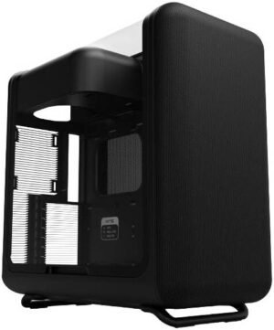 HYTE X50 Modern Performance ATX Mid-Tower PC Gaming Case, Full-Coverage Micro-Mesh, Up to 10 Fans x 120mm, 1x 3.5" HDD and 2x 2.5" SSD, Pitch Black