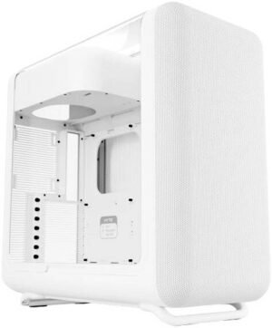 HYTE X50 Modern Performance ATX Mid-Tower PC Gaming Case, Full-Coverage Micro-Mesh, Up to 10 Fans x 120mm, 1x 3.5" HDD and 2x 2.5" SSD, Snow White