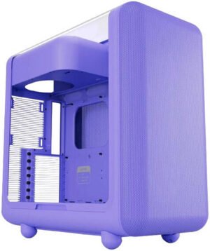 HYTE X50 Modern Performance ATX Mid-Tower PC Gaming Case, Full-Coverage Micro-Mesh, Up to 10 Fans x 120mm, 1x 3.5" HDD and 2x 2.5" SSD, Taro Milk