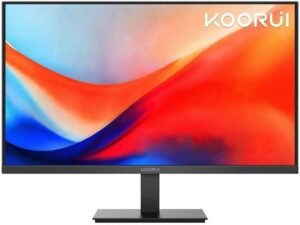 KOORUI E2411K 24" IPS Office Monitor, FHD, 60Hz Refresh Rate, 15ms GTG Response Time, Ultra-thin Bezel, HDMI, 3-Pin Plug, 12V Input, Black