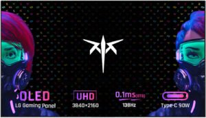 KTC G42P5 Gaming Monitor, 42" 4K UHD OLED Display, 138Hz Refresh Rate, 0.1ms (GtG) Response Time, AMD FreeSync Premium & G-Sync Compatible, Nano-Texture Glass, NO STAND, Black / White