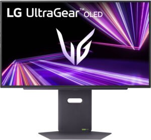 LG 27GX790A UltraGear Gaming Monitor, 27" OLED Display, QHD Resolution, 480Hz Refresh Rate, 0.03ms (GtG) Response Time, NVIDIA G-Sync & AMD FreeSync Premium Pro Technology, Black
