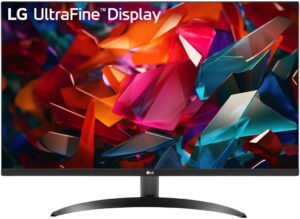 LG 32UR500K-B UltraFine Monitor, 32" 4K UHD VA Display, 60Hz Refresh Rate, 4ms (GTG) Response Time, Dynamic Action Sync, OnScreen Control, Super Resolution+, Built-In Speakers, Black