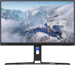 Lenovo Legion R24e Gaming Monitor, 24" IPS Display, FHD Resolution, 180Hz Refresh Rate, 0.5ms (MPRT) Response Time, AMD FreeSync Technology, Black