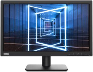 Lenovo ThinkVision E20-30 Monitor, 20" TN Display, HD Resolution, 60Hz Refresh Rate, 2ms (On) Response Time, Anti-Glare, Hard Coating (3H), 16.7m Color Support, Black