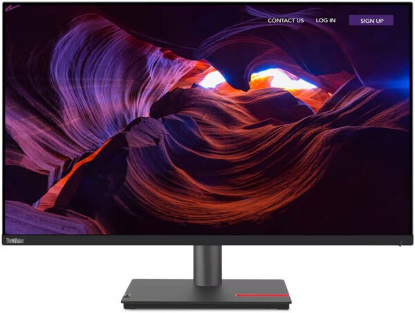 Lenovo ThinkVision P32p-30 Monitor, 32" IPS Display, 4K UHD Resolution, 60Hz Refresh Rate, 4ms (Extreme Mode) Response Time, 1.07 Billion Color Support, Raven Black