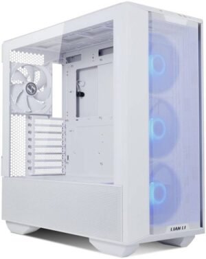 Lian Li Lancool III Mesh RGB E-ATX Mid Tower Modular Chassis, 8 Expansion Slots, Tempered Glass Panel, Up To 360mm Fan Support, Equipped With 4x 140 PWM Fans, USB Type C, White