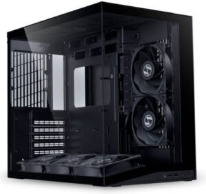Lian-Li O11 DYNAMIC MINI V2 Flow ATX Computer Case, 5x 120mm PWM Reverse Fan, Up to 360mm Radiator Support, 5 Expansion Slot, 2mm Aluminum & 1mm Mesh Panel, 4.0mm Tempered Glass, Black