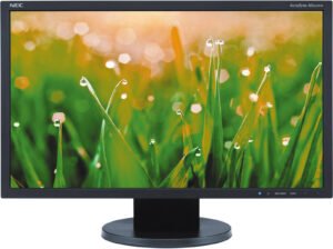 NEC AS222WM LCD Desktop Monitor, 22" FHD W-LED Display, 250 cd/m Brightness, Widescreen with Built-In Speakers, 5 ms Response Time, Black