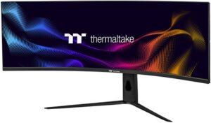 New Thermaltake TGM-V49CDQ Gaming Monitor, 49" Fast VA Display, Dual QHD Resolution, 240Hz Refresh Rate, 1ms (GtG) Response Time, AMD FreeSync & NVIDIA G-SYNC Compatible