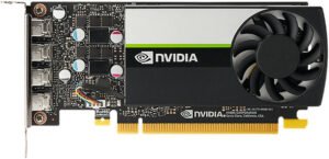 PNY Nvidia T1000 Graphics Card, 8GB GDDR6 128-Bit Memory, 896 CUDA Cores, 2.50 TFLOPS Peak FP32 Performance, PCI Express 3.0 x16, White/Black