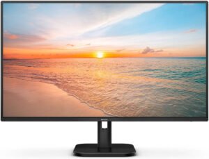 Philips 1000 Series 27E1N1100D Monitor, 27" IPS Display, Full HD Resolution, 100Hz Refresh Rate, 1ms (MPRT) Response Time, LowBlue Mode & Flicker-Free, Cable Management, Black