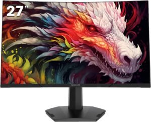 Redragon Amber II GM27H10C Curve Gaming Monitor, 27" VA Display, Full-HD Resolution, 180Hz Refresh Rate, 1ms (MRPR) Response Time, AMD FreeSync Technology, 16.7m Color Display, Black