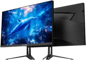 Sades RT-DOLPHIN Gaming Monitor, 27" IPS Display, FHD Resolution, 240Hz Refresh Rate, 1ms (MPRT) Response Time, Adaptive Sync Technology, Anti-Blue Light Eye Care, HDR Support, Black