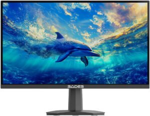 Sades SP-Dolphin Gaming Monitor, 27" IPS Display, FHD Resolution, 200Hz Refresh Rate, 1ms MPRT Response Time, Adaptive Sync Technology, Anti-Blue Light Eye Care, Black