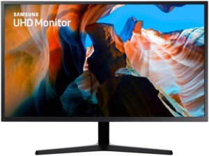 Samsung 32" 4K UHD VA Business Monitor with 1 Bn Colors, 60Hz Refresh Rate, 4ms Response, 97% Gamut, AMD Freesync, Game Mode, Viewing Angle (H/V) 178°/178°, 2x HDMI, 1x DP, Black