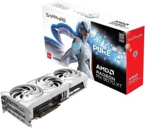 Sapphire PURE AMD Radeon RX 9070 XT Graphics Card, 16GB GDDR6 256-Bit Memory, 3010 MHz Boost Clock, 4096 Stream Processors, 20 Gbps Memory Clock, PCI-Express 5.0 x16
